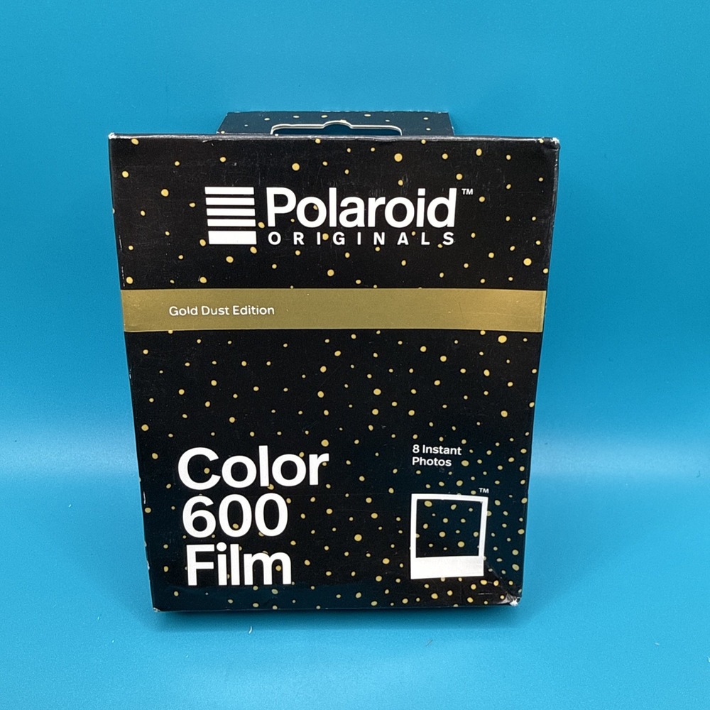 NEW Polaroid Originals Color 600 Instant Film- Gold Dust Edition 07/19 Prod